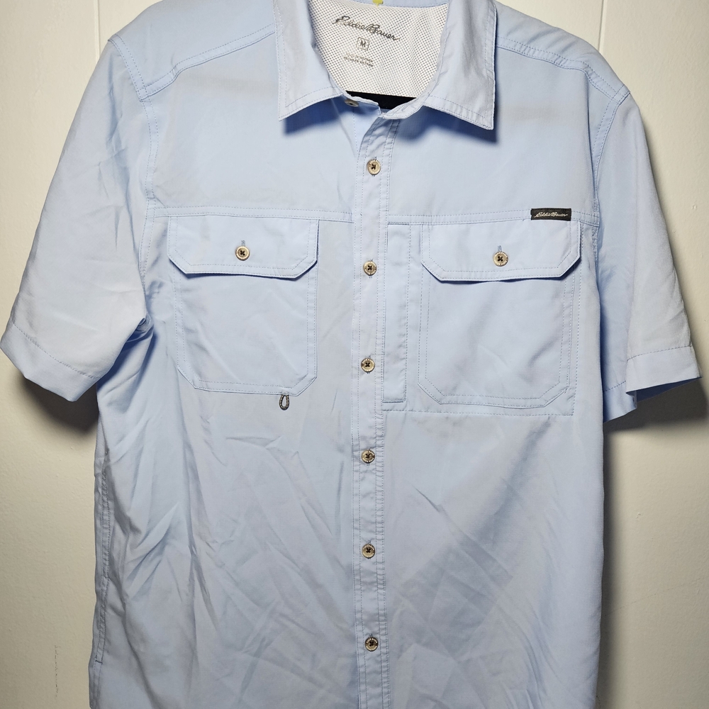 Columbia Men's Light Blue Short Sleeve Shirt